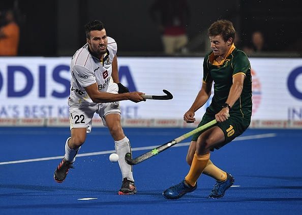 Simon Gougnard scored a vital goal to take Belgium into the lead during the second quarter